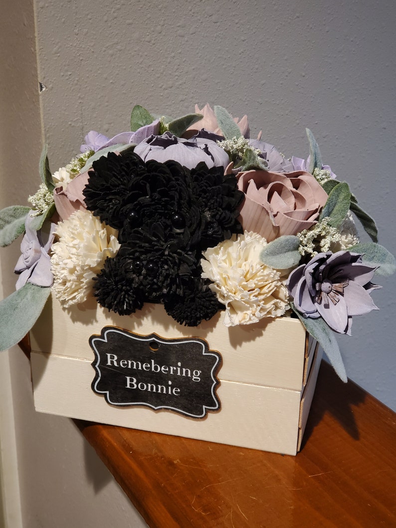 Flower Dog Dog Flower Arrangement Loss of Dog Dog Birthday Etsy