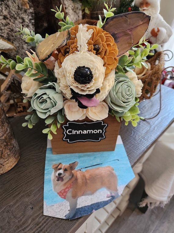 FLOWER DOG Custom Dog Bouquet Puppy Flower Flower Dog Custom Order Make My Dog in Flowers Etsy
