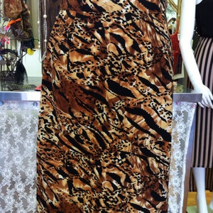 Vintage handmade leopard print skirt