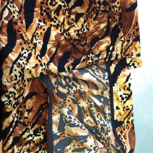 Vintage handmade leopard print skirt image 2