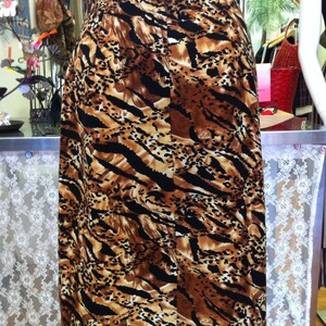 Vintage handmade leopard print skirt image 4