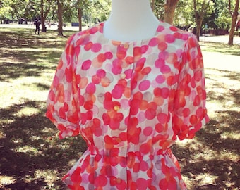Vintage Peplum Bluse