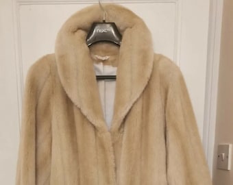 Amazing 80s Faux Fur Full Length Coat !