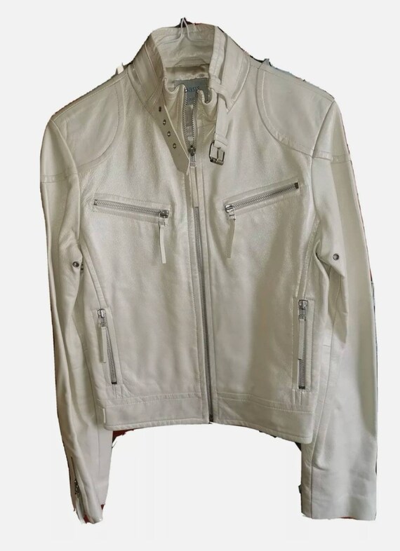 Vintage Oasis Pearl Leather Jacket