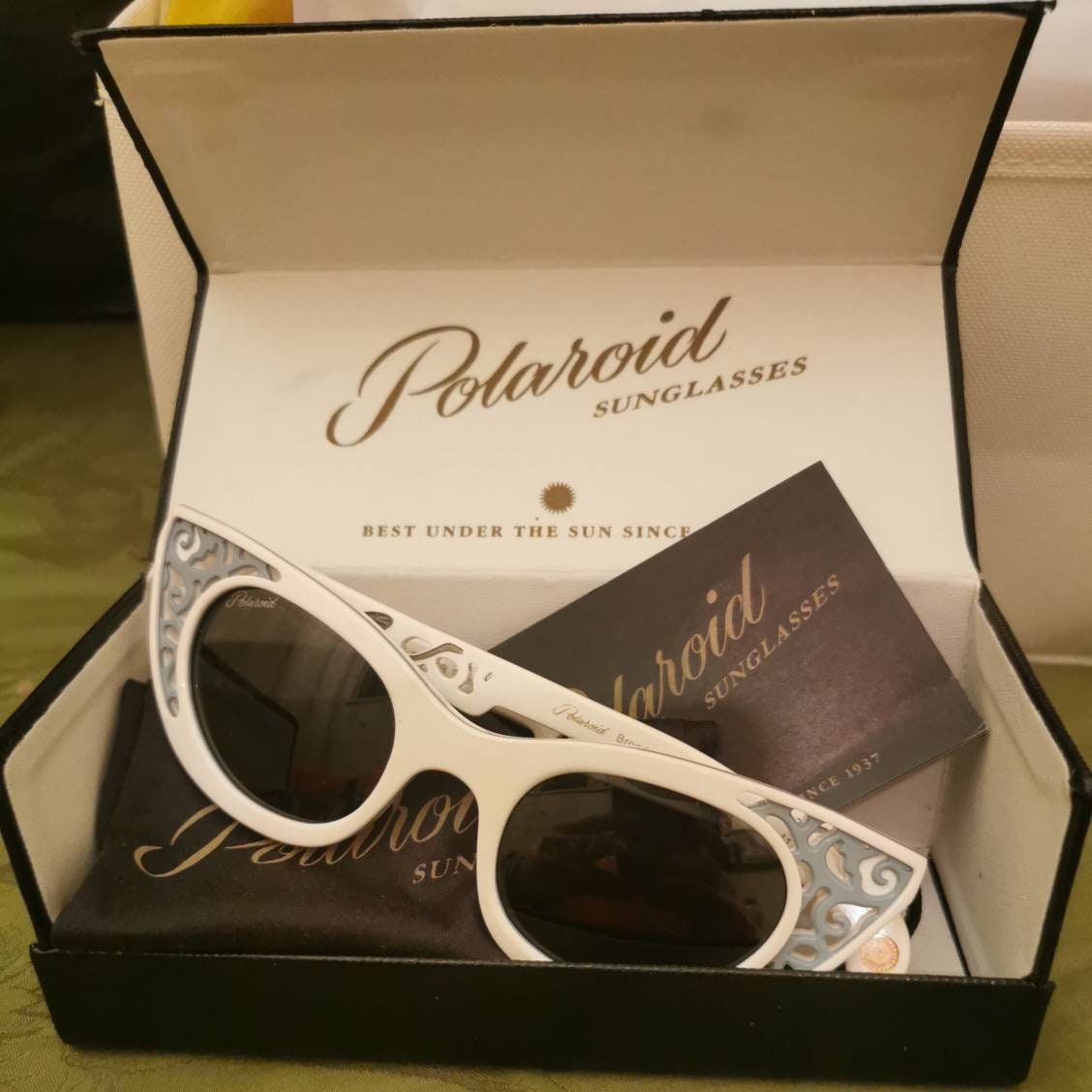 Vintage 50s Inspired Polaroid Broadway Cateye Sunglasses