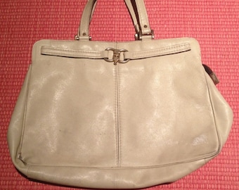 Large 60s Faux Leather Handbag