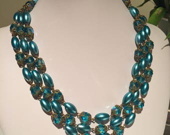 Vintage 1950s Turquoise Necklace