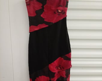 Vintage Y2K floral layered dress