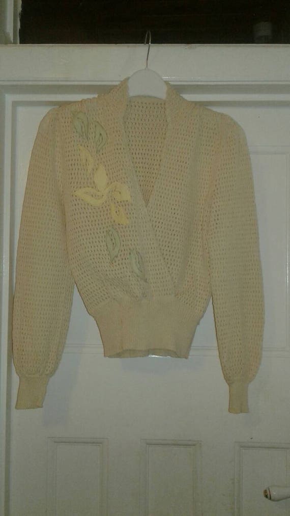 Vintage 40s Lightweight Knitwear Top - image 1