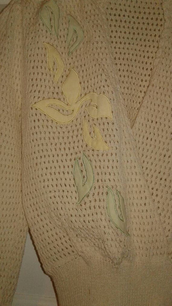 Vintage 40s Lightweight Knitwear Top - image 2