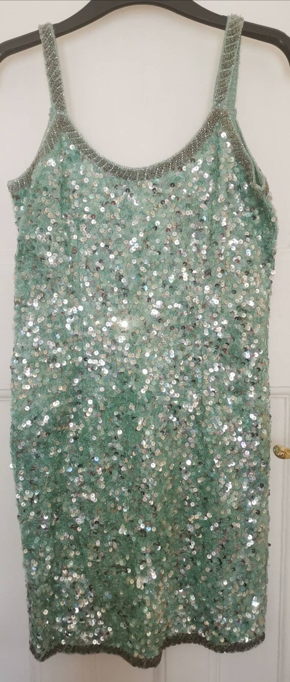 slim fit dress slacks Emerald Long Sleeve Sequin Shirt Dress Button Down – Aquarius Brand main image 0