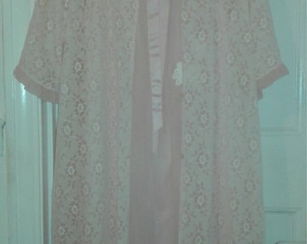 Vintage 60s Peignoir Nightdress Robe Set