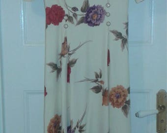 Vintage 80s does 40s Floral Dress