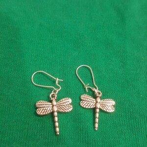 Dragonfly silver earrings, jewelry