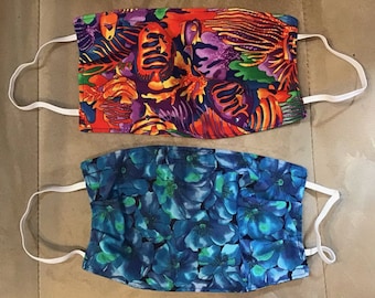 Fish mask-Tropical Fish mask-Bright Mask-Colorful Mask-washable mask