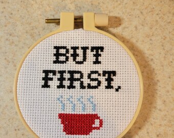 But First Coffee Cross stitch design