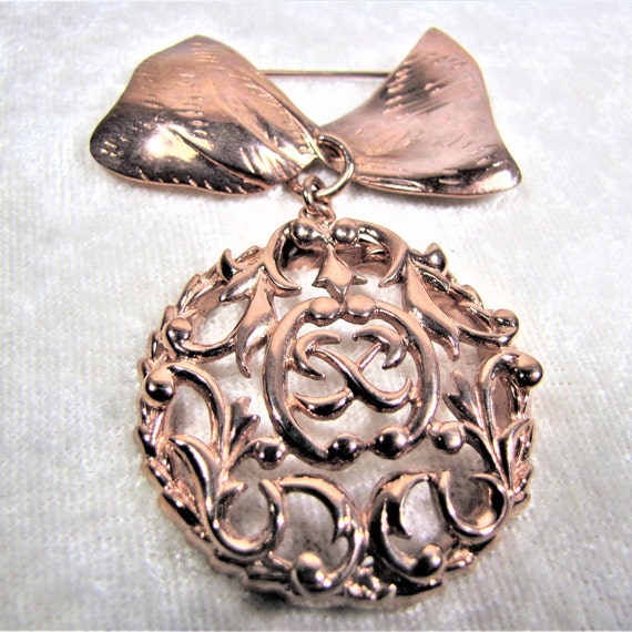 Exquisite Rose Gold Royal Brooch Pin, 18K Gold Pl… - image 5