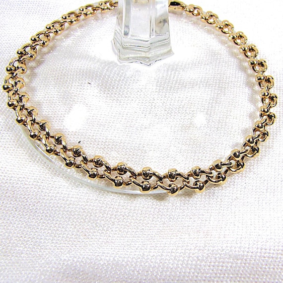 14K Solid Gold Bracelet, Specialty Chain Link Bra… - image 3