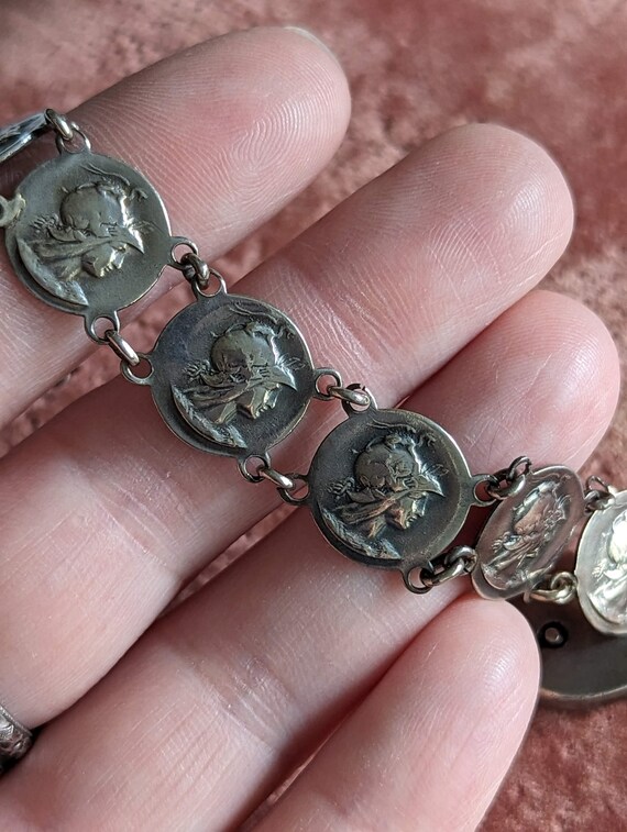 Antique Art Nouveau Sterling Silver Goddess Athena/Mi… - Gem