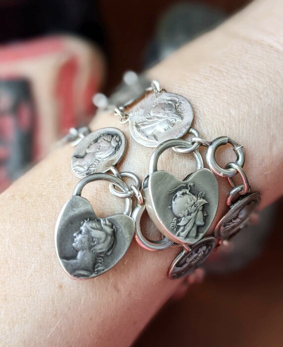 Antique Art Nouveau Sterling Silver Goddess Athena/Mi… - Gem