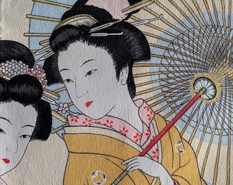 Vintage Japanese Furoshiki Wrapping Cloth // Scarf // Wall-Hanging