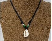 Hawaiian Shell Necklace - Brown Natural Seashell Necklace - Seashell Bracelet - Cowrie Shell Necklace - Cowry Shell Nevklace - Shell Choker