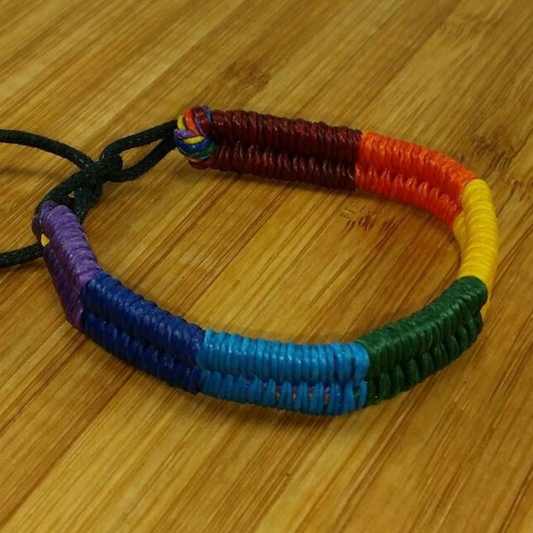 Rainbow Jewelry - Rainbow Bracelet -LGBT Bracelet Gay Pride Bracelet - Braided Bracelet - Rainbow Braid - Multicolour Bracelet - Colorful