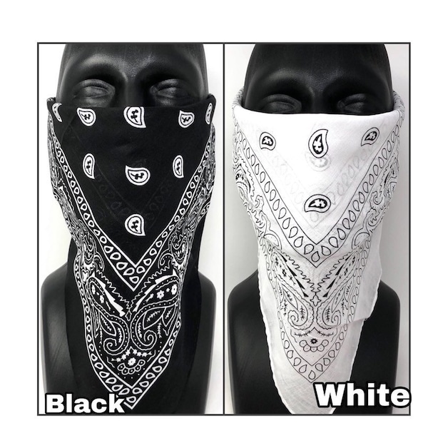 Black Face Mask, 4 in 1 Multi-functional Face Covering Mask, Scarf, Headwear, Headband, Neck Gaiter, Bandana, Balaclava, Beanie, Dust Mask