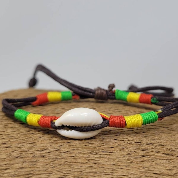 Cowrie Shell Anklet, Sea Shell Anklet, Seashell Anklet, Hawaiian Bracelets, Cowrie Shell Jewelry, Cowry Shell Anklet, Rasta Anklet