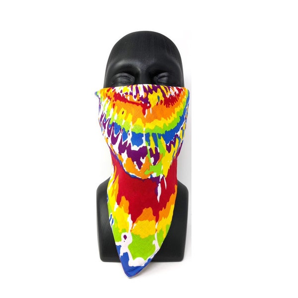 Tye Dye Face Mask, Rainbow Facemask, Rainbow Face Mask Bandana, Facemask Pattern, Facemask Washable Adult, Face Mask Adult, Gay Face mask