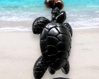 Black Turtle Necklace Sea Turtle Necklace Hawaiian Honu Turtle Necklace Black Turtle Pendant Black Tortoise Necklace Black Pendant Etsy Canada