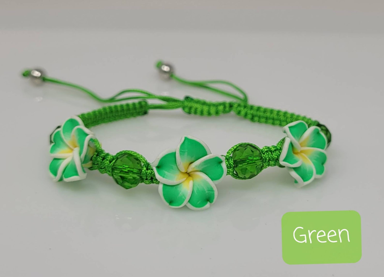 Flower Bracelet Plumeria Bracelet Hawaiian Flower Bracelet Etsy