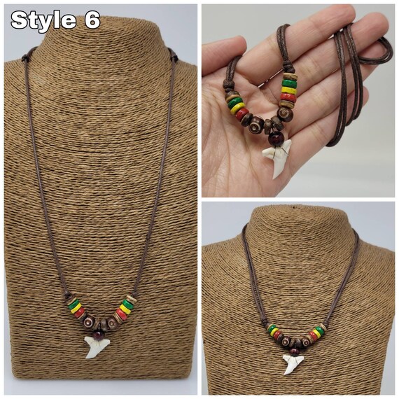 Shark Tooth Mood Bead Necklace