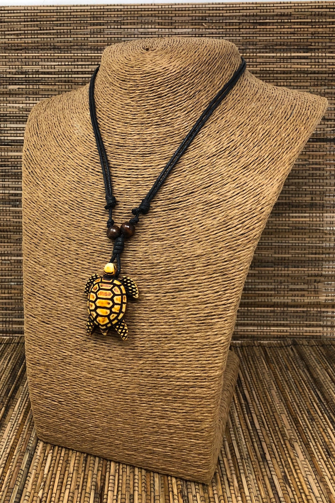 Sea Turtle Necklace Marine Turtle Necklace Brown Turtle Etsy