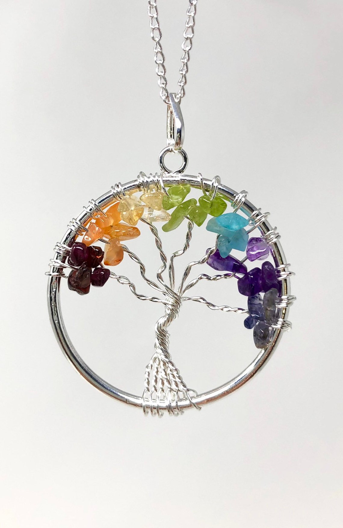 Tree of life chakra necklace Clearance