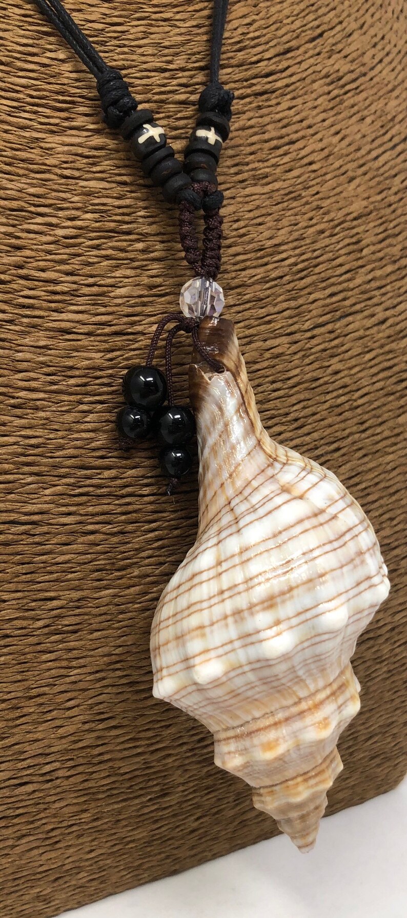 Seashell Pendant Big Seashell Pendant Necklace Hawaiian Seashell Necklace Seashell Art Seashell Jewelry Sea Shell Necklace for Women