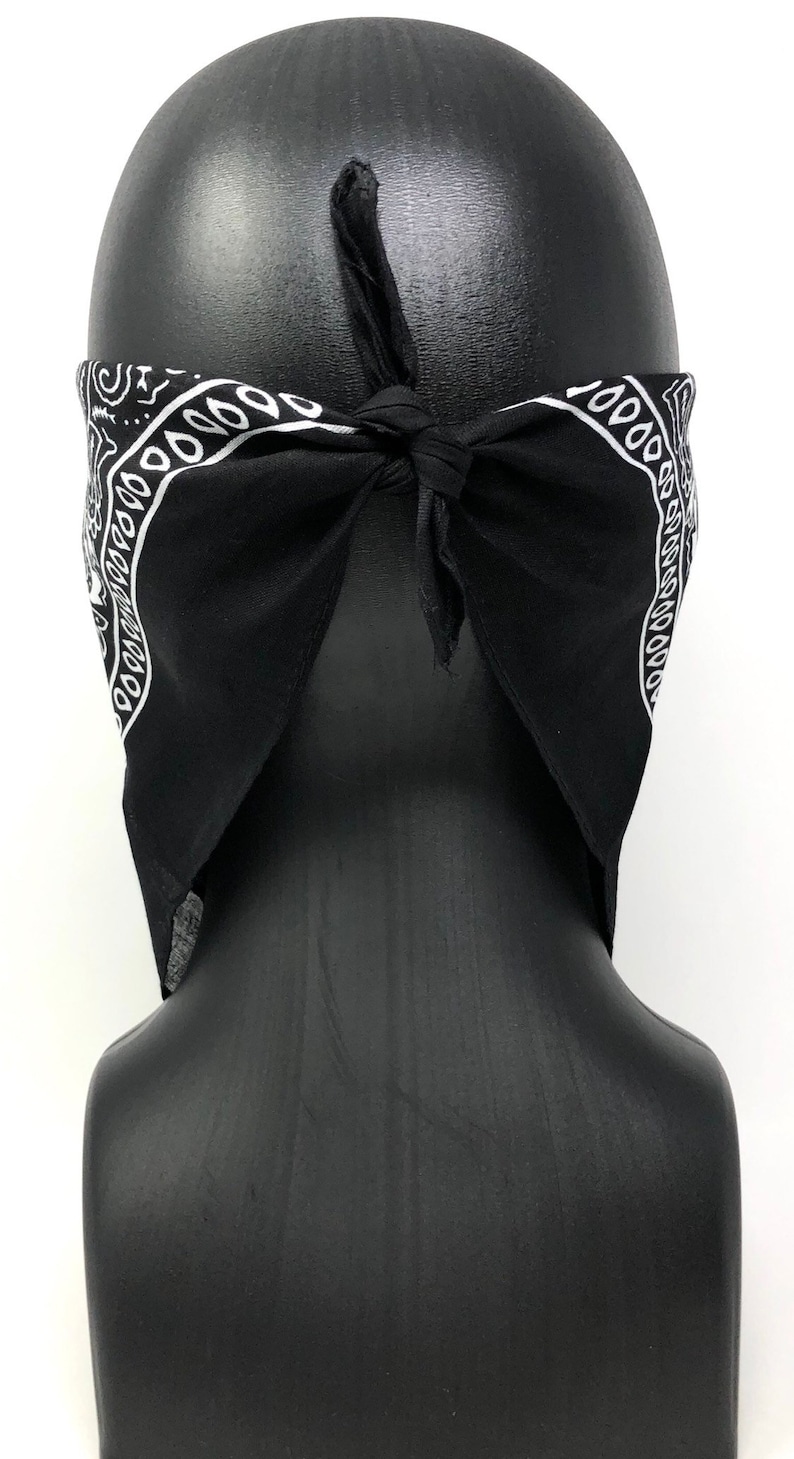 Black Face Mask 4 in 1 Multifunctional Face Covering Mask Etsy