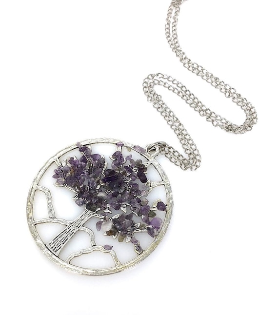 Tree of Life Necklace Amethyst Tree of Life Pendant Tree of Life