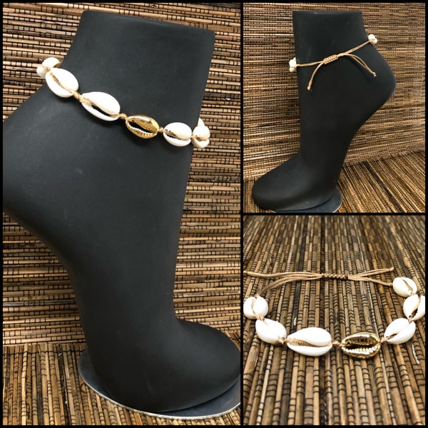 Seashell anklets, cowry shell anklet, shell anklets, seashell jewelry, anklets, anklet, cowrie anklet, cowrie anklets, mussel anklet, Ankles
