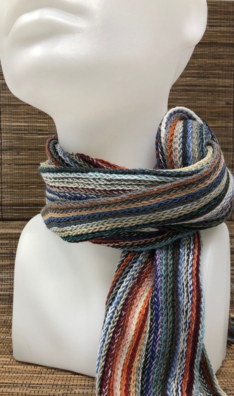Knitted Scarf Women Multicolor Scarf knitted scarf pattern Etsy