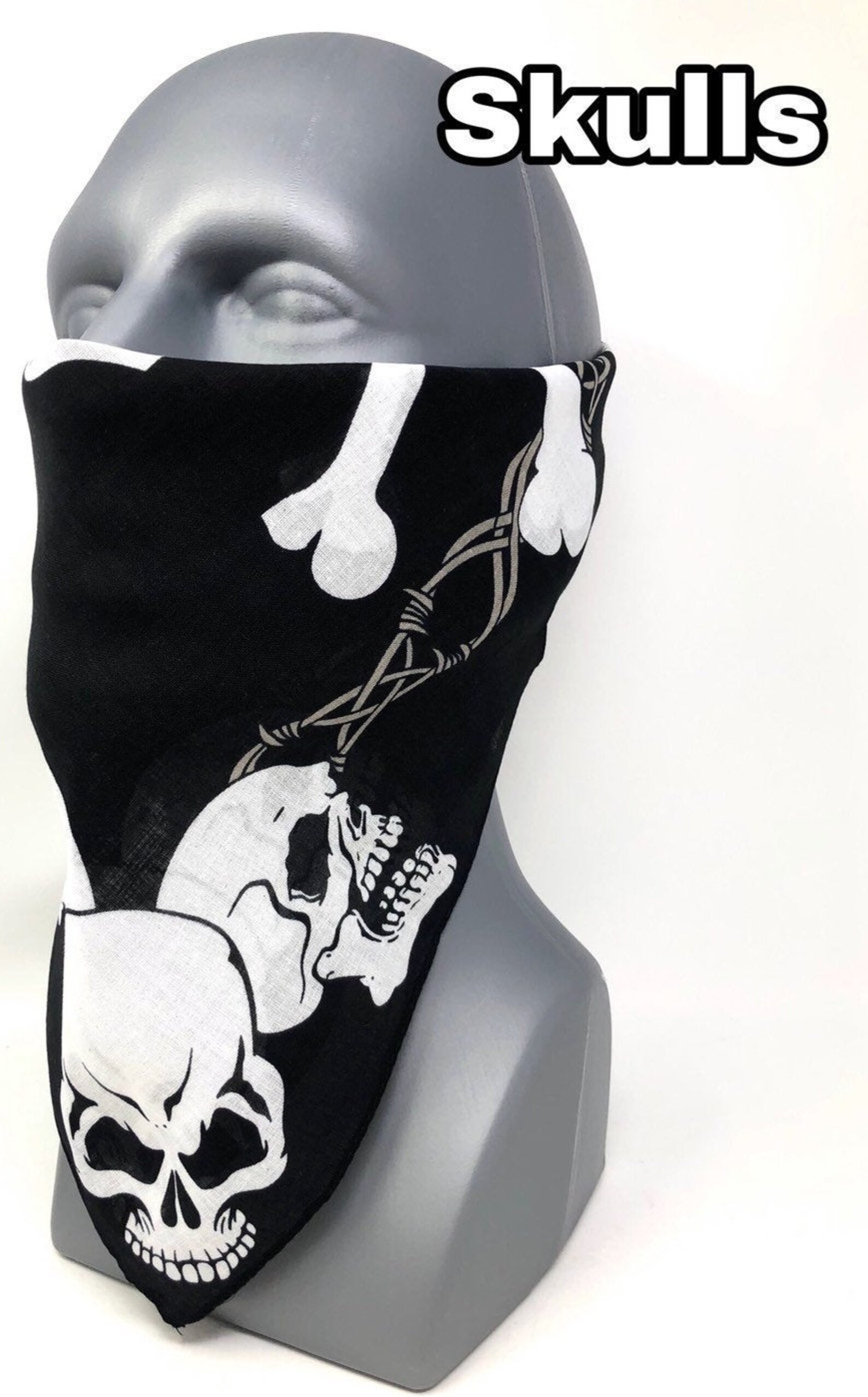 Skull Facemask Skull Face Mask Skeleton Face Mask Washable Etsy