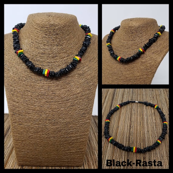 Black seashell necklace deals