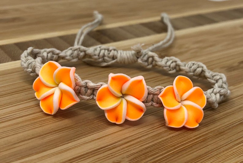 Hawaiian bracelet Plumeria Bracelet Hawaiian Bracelets Etsy