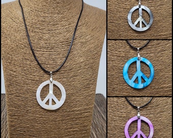 Peace Necklace, peace sign necklace, peace symbol necklace, peace symbol jewelry, peace symbol, hippie necklace, mother of pearl necklace