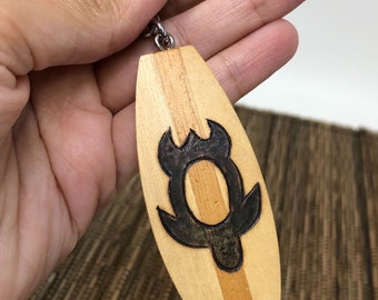 Surfboard Keychain, Surboard Key Chain, Surfboard Keryring