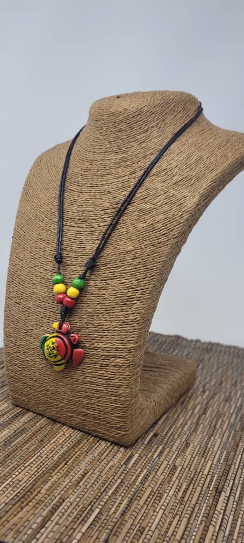 Rasta Turtle Necklace Taino Sun Necklace Rasta Tortoise - Etsy