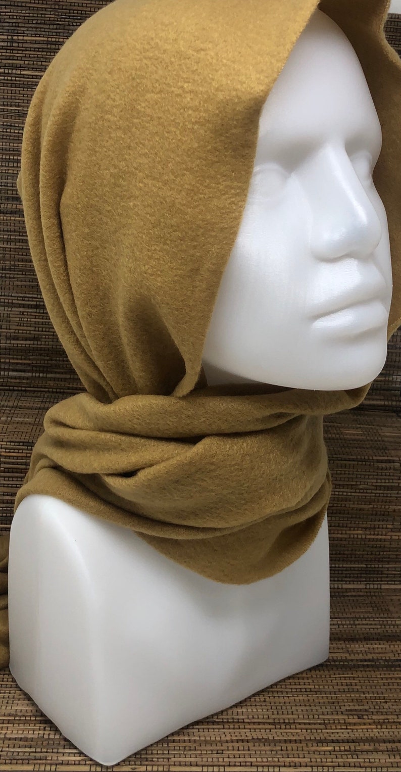 Mustard Scarf Women, Soft Scarf,Yellow mustard scarf, Polyester scarf handmade, Blanket scarf gentle, Blanket Scarf Wrap, Knit Scarf women image 4