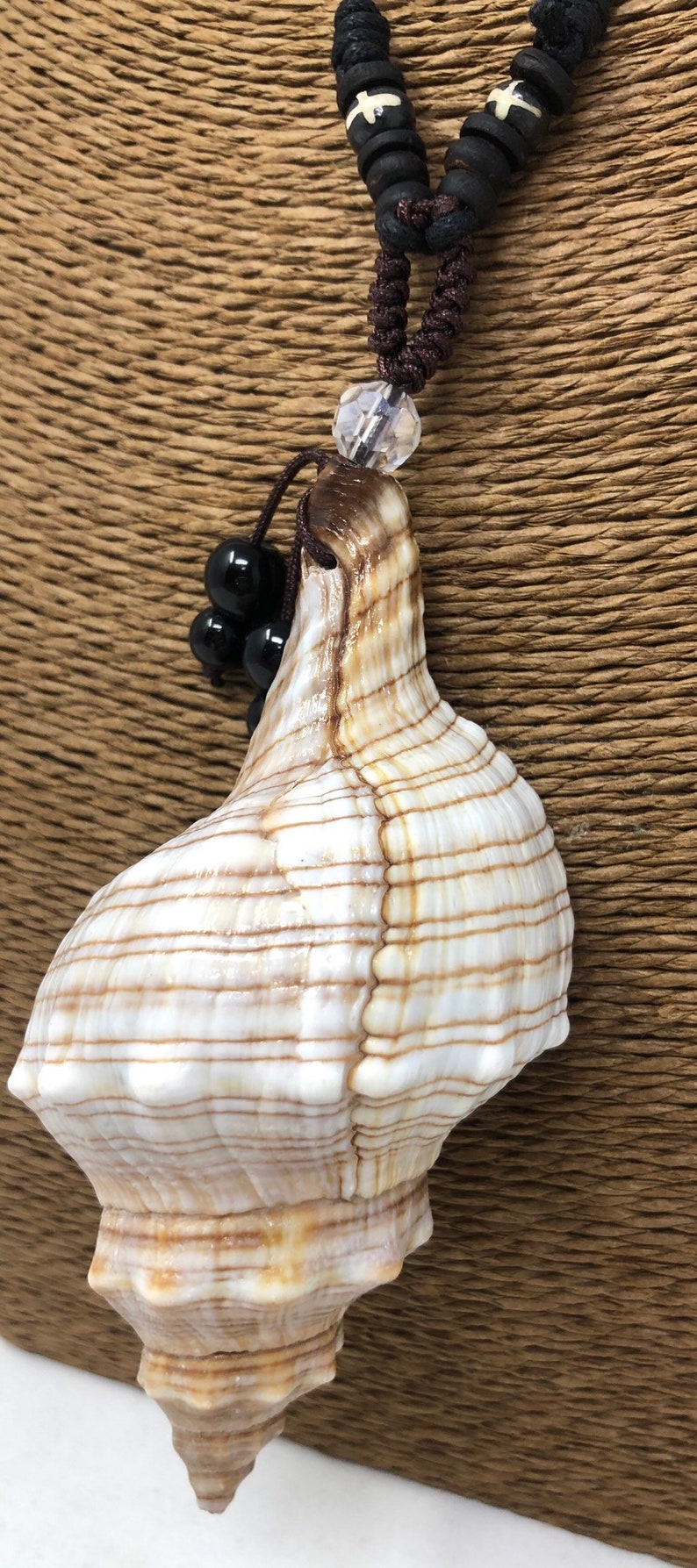 Seashell Pendant Big Seashell Pendant Necklace Hawaiian Seashell Necklace Seashell Art Seashell Jewelry Sea Shell Necklace for Women