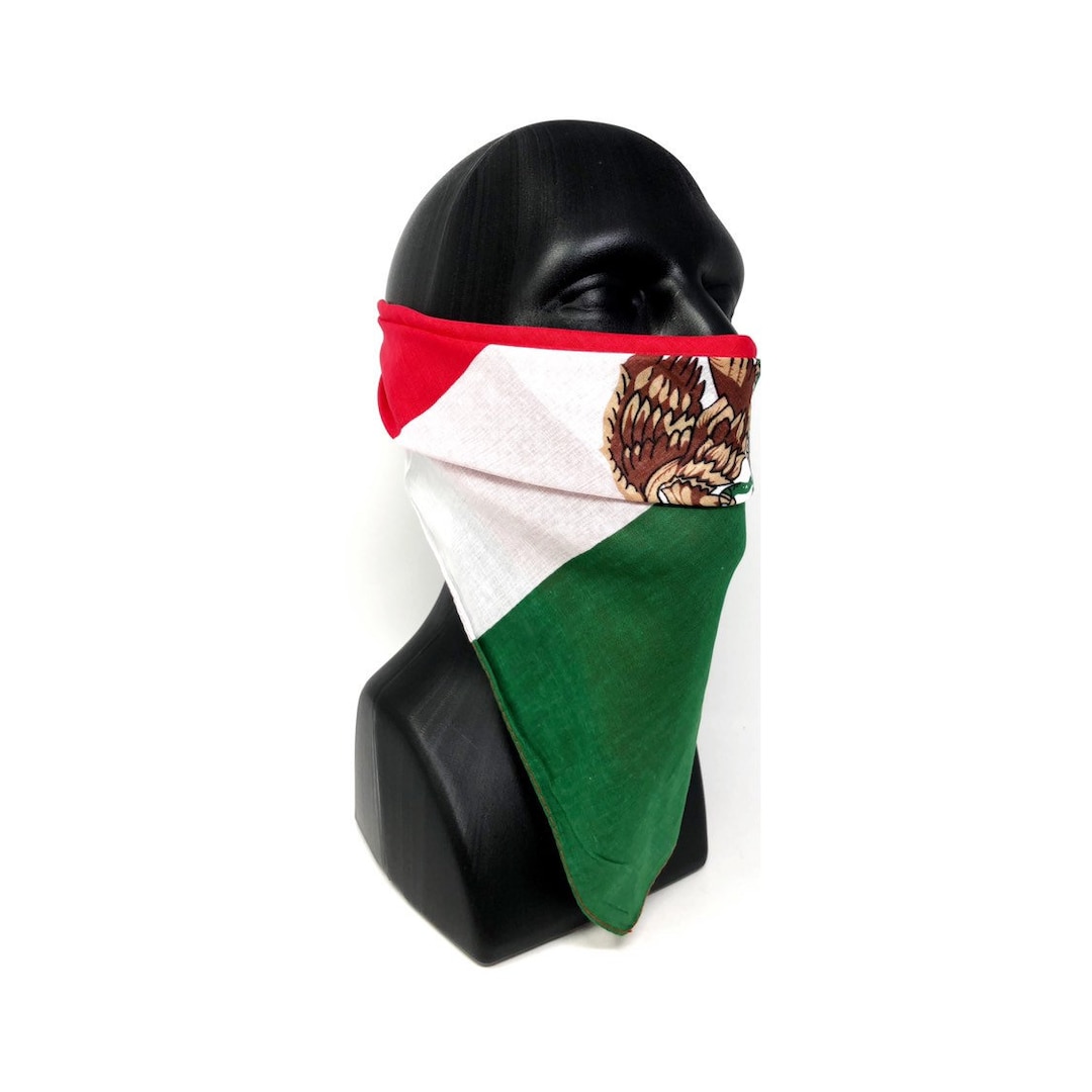 Mexico Face Mask Mexico Face Mask Adult Mexico Flag Bandana Etsy