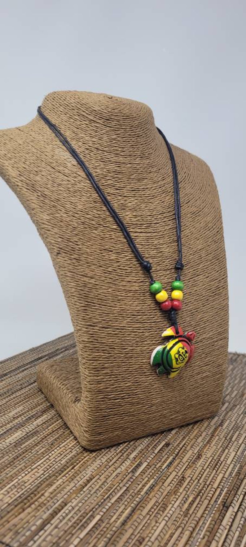 Rasta Turtle Necklace Taino Sun Necklace Rasta Tortoise - Etsy